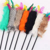 MultiColor Funny Cat Kitty Kitten Feather Toy
