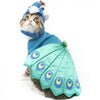 Halloween Costume Blue Pet Peacock