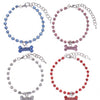 Stainless Steel Bones Crystal Dog Collars