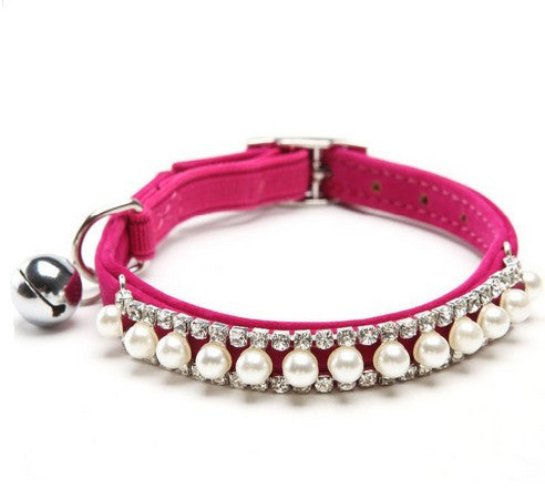 Rhinestone Crystal Necklace Pet Cat Collar
